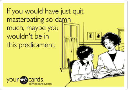 How to quit masterbating