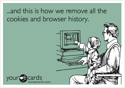 ...and this is how we remove all the cookies and browser history.