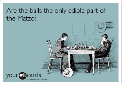 Are the balls the only edible part of the Matzo?