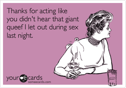 Queefing during sex