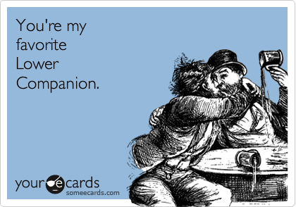You're my
favorite
Lower
Companion.