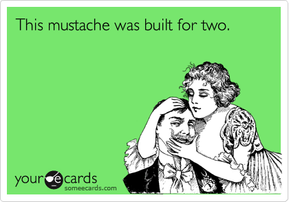 This mustache was built for two.