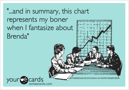 "...and in summary, this chart represents my bonerwhen I fantasize aboutBrenda"