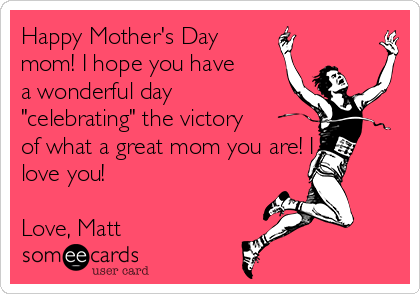 Moms and sports: Happy Mother's Day