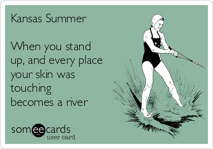 Kansas Summer

When you stand
up, and every place
your skin was
touching
becomes a river