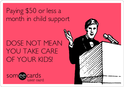 not paying child support