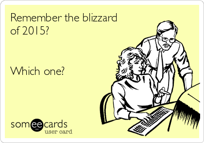 Remember the blizzard
of 2015?


Which one?