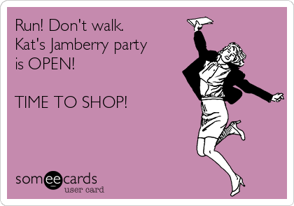 Run! Don't walk. 
Kat's Jamberry party
is OPEN!

TIME TO SHOP! 