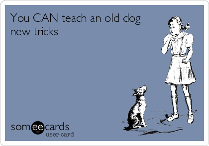 cant teach tricks to an old dog