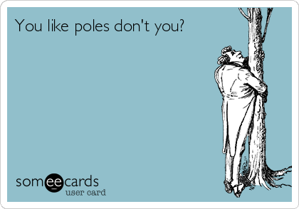 You like poles don't you?