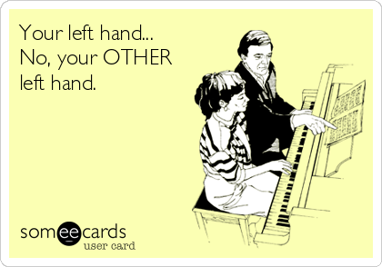 Your left hand...
No, your OTHER
left hand.